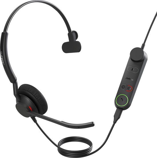 Jabra 5093-299-2259 Hoofdtelefoon/headset Bedraad Hoofdband Kantoor/callcenter USB Type-C Zwart