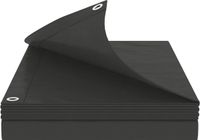 vidaXL Zeildoek met oogjes, antracietgrijs, 3 x 5 meter, 90 g/m², PE