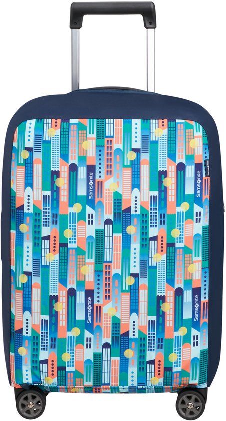 Samsonite Kofferhoes - Foldable luggage cover S handbagage City print