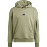adidas Sportswear City Escape Fleece Hoodie - Heren - Groen - Maat M