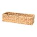 Household Essentials Waterhyacint rechthoekige opbergmand, naturel