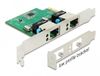 Delock PCI Express x1 Card 2 x RJ45 Gigabit LAN RTL8111