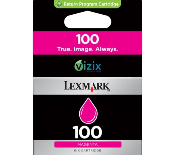 Lexmark 100 retourprogramma magenta inktcartridge single pack / magenta