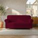 Italian Bed Linen LESLIE Elastische en rekbare bankovertrek, Bordeaux, 2-zits