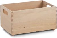 Merkloos Zeller multifunctionele kist, beuken gelakt 30 x 20 x 15 cm