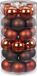 Inge-glas Inge's Christmas Decor Gmbh 60x stuks glazen kerstballen kastanje bruin 6 cm glans en mat