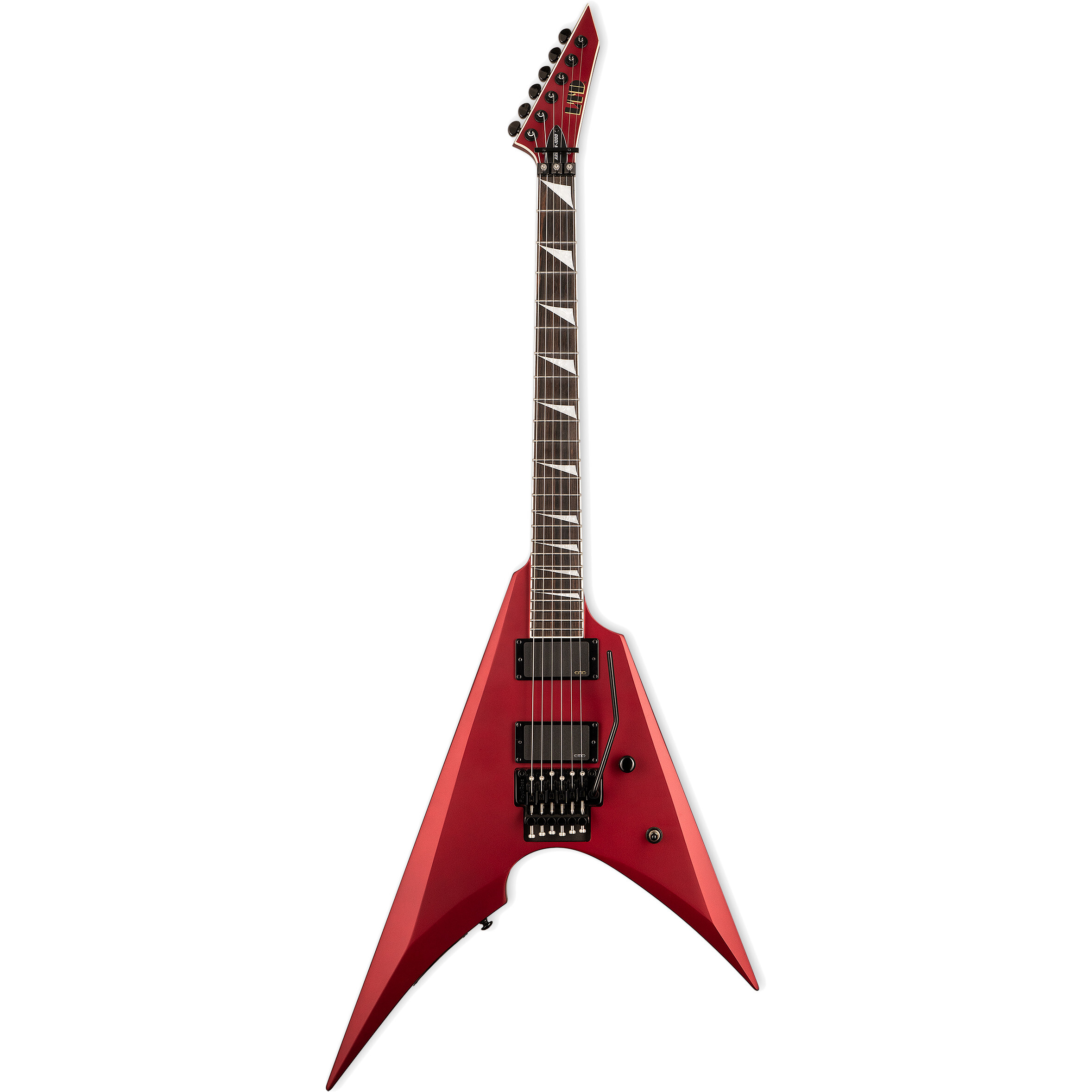 ESP LTD. Deluxe Arrow-1000 Candy Apple Red Satin elektrische gitaar