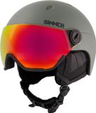 Sinner Titan Visor Unisex Skihelm - Matte Moss Green - Maat L