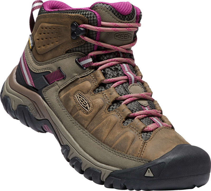 KEEN Targhee III Mid WP Schoenen Dames, white/boysenberry 2019 US 6,5 | EU 37 Trekking- & Wandelschoenen