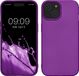 kwmobile telefoonhoesje geschikt voor Apple iPhone 15 - Back cover - Metallic Paars