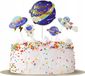 Galaxy Décoration de gâteau - 5 pièces