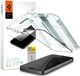 Spigen Screen Protector Geschikt voor Apple iPhone 15 Pro Max - EZ Fit GLAS.tR - 9H Tempered Glass - Case Friendly - Gemakkelijke Installatie - Zwart (1-Pack)