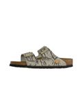 Birkenstock Arizona Rivet Logo, Sandales Femme, Snake Oyster, 37 EU Étroit