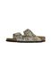 Birkenstock Arizona Rivet Logo, Sandales Femme, Snake Oyster, 37 EU Étroit