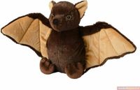 Warmies Warmte/Magnetron opwarm knuffel vleermuis - Bruin