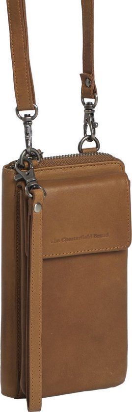 The Chesterfield Brand Malaga Leren Telefoontasje - Cognac
