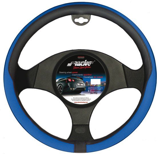 Simoni Racing Stuurwielhoes Tidy - 37-39cm - Zwart/Blauw