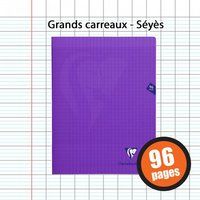 Clairefontaine 373741C Mimesys Notitieboek, 96 pagina's, 17 x 22 cm, paars