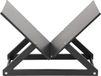 Bc-elec - HMFR-05B-02 : Rangement en acier et bois de couleur anthracite, format X, pour bois de chauffage, étagère à bois