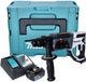 Makita DHR 202 RT1JW Accuklopboormachine 18 V 20 mm 2.0 J wit + 1x accu 5.0 Ah + lader + Makpac