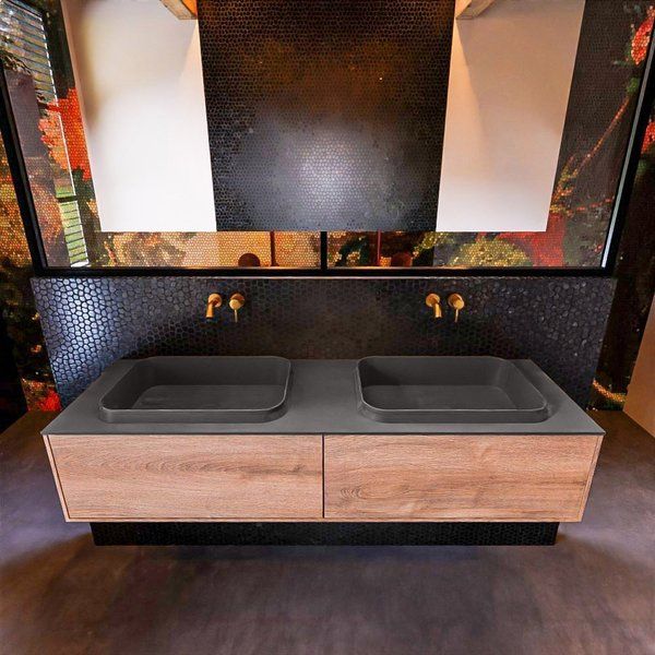 Mondiaz ERIN 150cm badmeubelset Washed oak