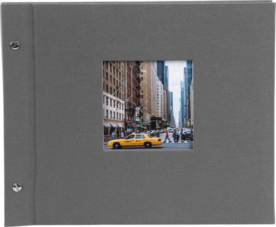 Goldbuch GOL-26825 Schroefalbum BELLA VISTA donker grijs - klein