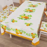 PETTI Artigiani Italiani - Tafelkleed, vlekbestendig, rechthoekig, voor keuken, patroon, gemengde vruchten, 01 x 12 zitplaatsen (140 x 240 cm), 100% Made in Italy