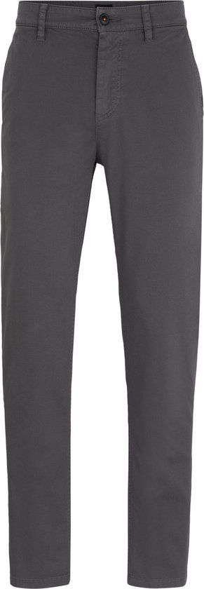 BOSS Satin Chino - Antraciet - Heren - W33/L32 - Slim-fit