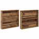 vidaXL - Tijdschriftenrek - 2 stuks - Bewerkt hout - Oudhout - 80 x 12 x 70 cm