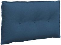 vidaXL Rugkussen Blauw 80 x 19 x 50 cm Stof