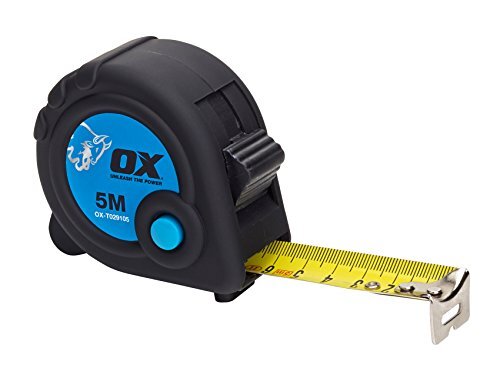 OX tools OX meetlint - Meetlint uit de Trade Series Alleen metrisch 5m Zwart/Blauw