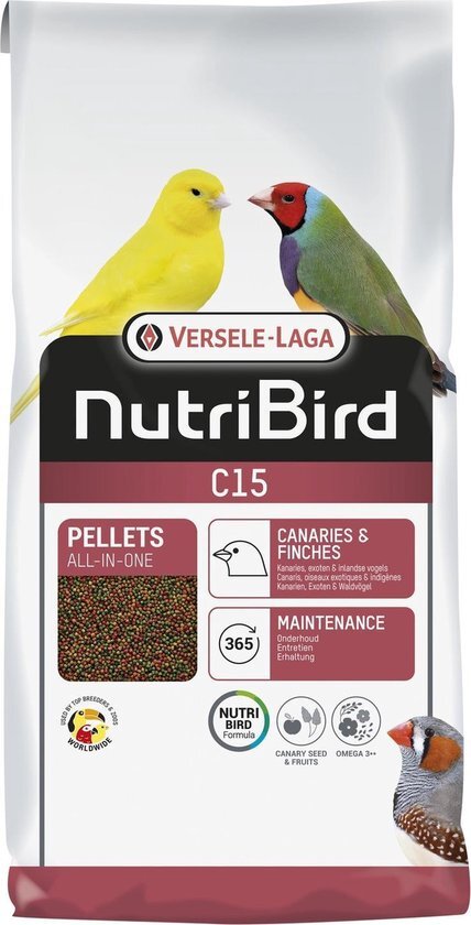 Versele-Laga Nutribird C15 Kanarie Onderhoudsvoer - Vogelvoer - 10 kg