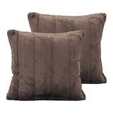 Paoletti Empress Twin Pack Polyester gevulde kussens, Taupe