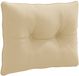 vidaXL Coussin de dossier PUTTEN 100% Polyester Beige 50 x 40 x 10 cm