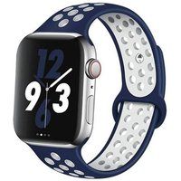 SZSMART Kit Armband Sport voor Apple Watch Series 9 Aluminium 45Mm Donkerblauw Wit