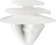 Sierklemmen, PSA/Fiat Sierklemmen, Kofferriem, 8,5 mm, Pons, Wit, 12 Stuks