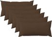 vidaXL Kussensloop Bruin Katoensatijn 40 x 70 cm (6 stuks)