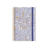 Miquelrius Weekplanner 2026, A6+ (117 x 182 mm), Vaste Kartonnen Omslag, Spiraalbinding, Rubberen Bandsluiting, Papier 80 g/m², Cat-EN-PT, Lijnstreken
