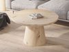 LUKOLI Table basse 80 cm chêne vieilli