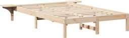 vidaXL Bedframe Naturel 140 x 190 cm Massief Grenenhout