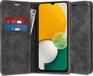 Techsuit Hoesje geschikt voor Samsung Galaxy A04s - Confy Book Wallet Case - Zwart