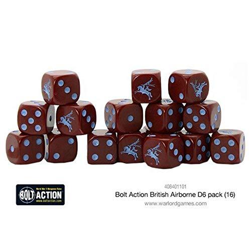 Bolt Action Warlord Games, Britse Airborne D6 (16) Dobbelstenen