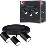 Paulmann Spotlight Zyli IP44 GU10 230V max. 3x10W dimbaar Zwart mat