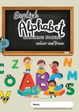 English Alphabet Colouring Booklet: colour and trace