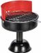Merkloos / Sans marque Haushalt International Asbak BBQ/grill - rood - 13 x 15 cm - feest/cadeau asbakken