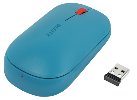 Leitz Cosy - Muis - Bluetooth - 4000 DPI - Blauw