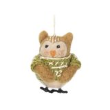 Décoration de Noël : Hibou avec pull, feutre