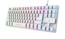 Trust GXT 833W Clavier de jeu - Filaire - USB - QWERTY (Italie) - Blanc