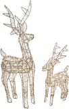 LOBERON Lot de 2 animaux LED Lovili champagne