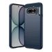 Coque Nothing Phone (4a) en TPU Brossé - Fibre de Carbone - Bleue
